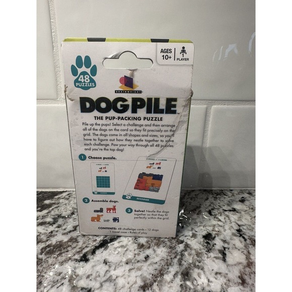 NIB Dog Pile Puzzle Downright Games Ages 10+ Colorful Brain Teaser - Picture 3 of 3